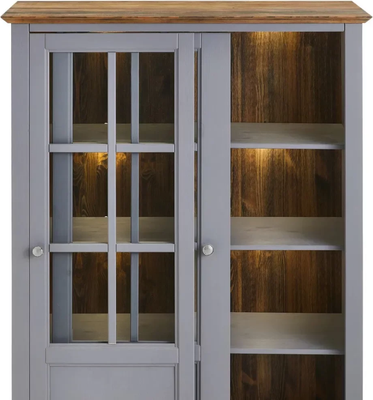 Шкаф с витриной Dipriz Lakeview 2 двери / Д.30028.1