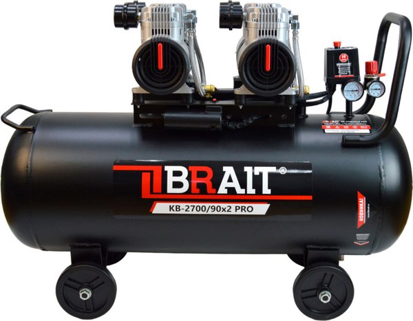 Воздушный компрессор Brait KB-2700/90X2 PRO - фото