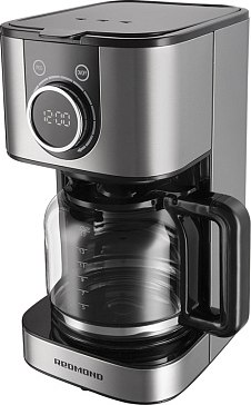 Капельная кофеварка Redmond CM708 (черный/серый) - фото
