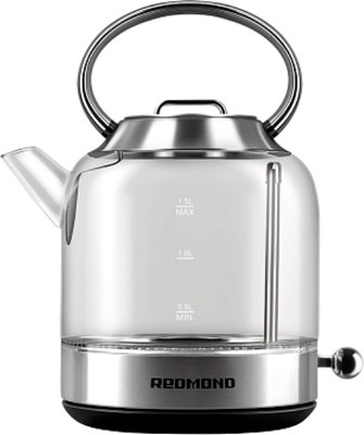 Электрочайник Redmond KG221 (стекло/сталь) - фото