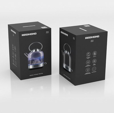 Электрочайник Redmond KG221 (стекло/сталь)