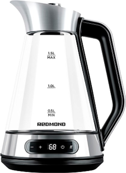 Электрочайник Redmond KG222 (стекло/сталь) - фото