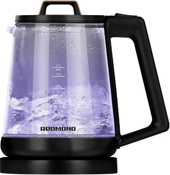Электрочайник Redmond KG226 (черный с деревом)
