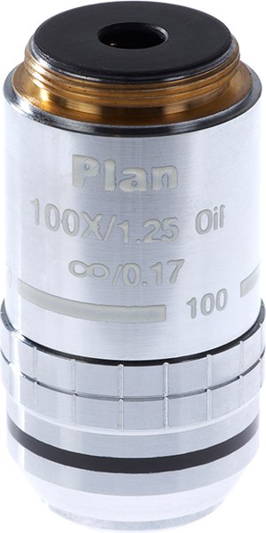 Объектив для микроскопа Микромед 100х/1.25ми план. беск./0.17 / 21738 - фото