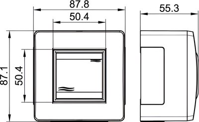 Выключатель DKC Brava 16А IP20 PDD-N60 / 10002