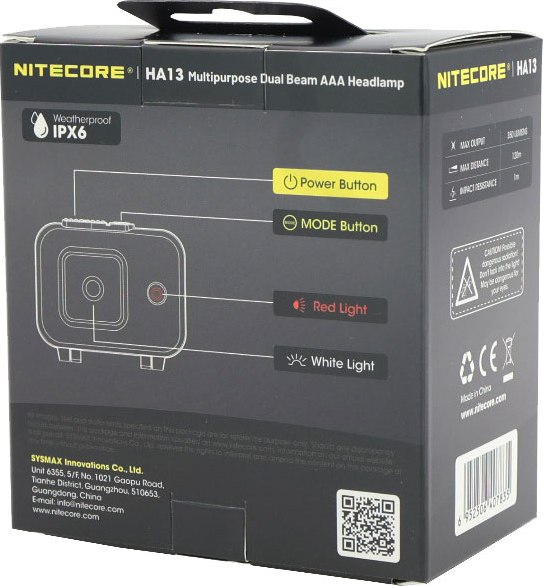 Фонарь Nitecore HA13