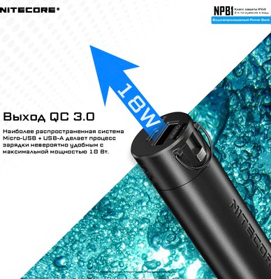 Портативное зарядное устройство Nitecore NPB1