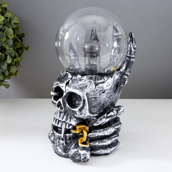 Декоративное освещение Risalux Плазменный шар Череп с цепью 1379705