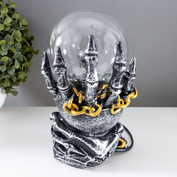 Декоративное освещение Risalux Плазменный шар Череп с цепью 1379705