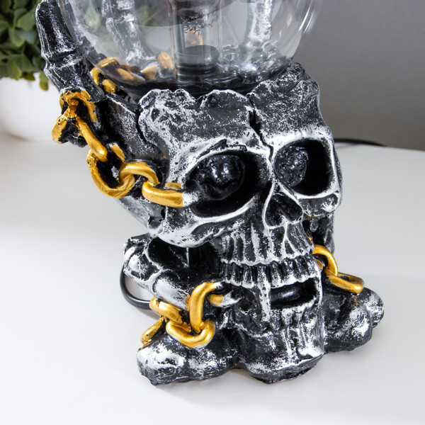 Декоративное освещение Risalux Плазменный шар Череп с цепью 1379705