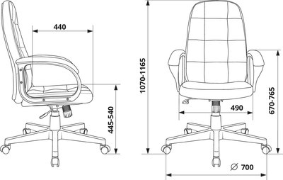 Кресло офисное Бюрократ CH 002 Fabric