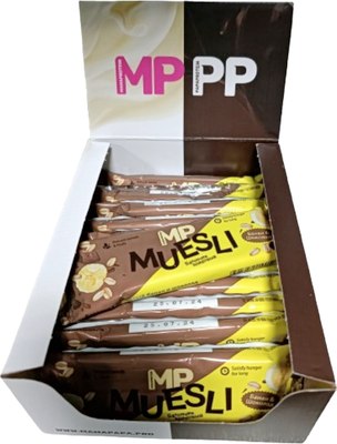Набор протеиновых батончиков MAMAPAPA Злаковый банан и шоколад Мюсли - фото