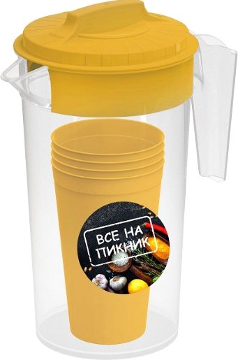 Набор пластиковой посуды Полимербыт Все на пикник / 4314811 - фото