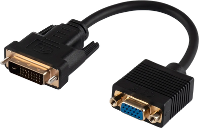 Кабель/переходник Buro DVI-D (m) VGA (f) / BU-DVI-VGA - фото