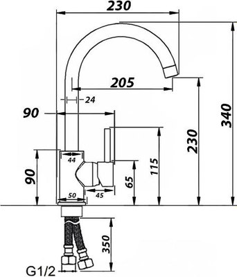 Смеситель Wisent WP49-098-3-28