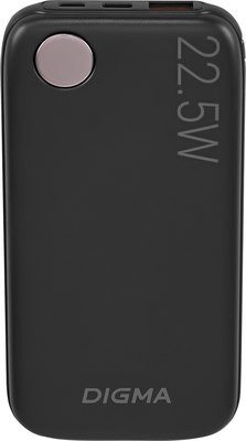 Портативное зарядное устройство Digma DGPF10B 10000mAh / DGPF10B22PBK - фото