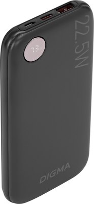 Портативное зарядное устройство Digma DGPF10B 10000mAh / DGPF10B22PBK