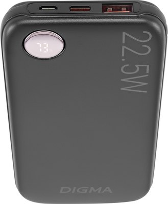 Портативное зарядное устройство Digma DGPF10B 10000mAh / DGPF10B22PBK