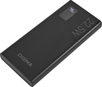 Портативное зарядное устройство Digma DGPF10A 10000mAh / DGPF10A22PBK - фото