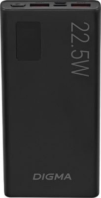 Портативное зарядное устройство Digma DGPF10A 10000mAh / DGPF10A22PBK