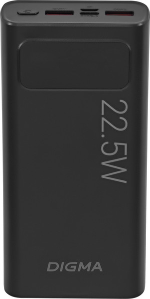 Портативное зарядное устройство Digma DGPF20A 20000mAh / DGPF20A22PBK