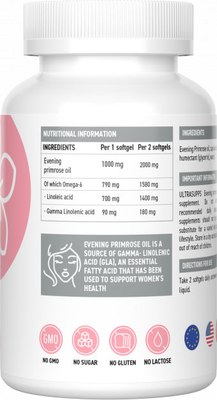 Жирные кислоты Ultrasupps Масло Вечерней Примулы