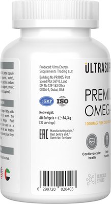 Жирные кислоты Ultrasupps Премиум Омега-3