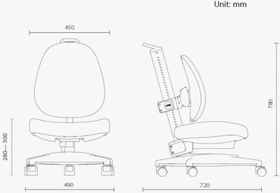 Кресло растущее Ergosmart Gulliver