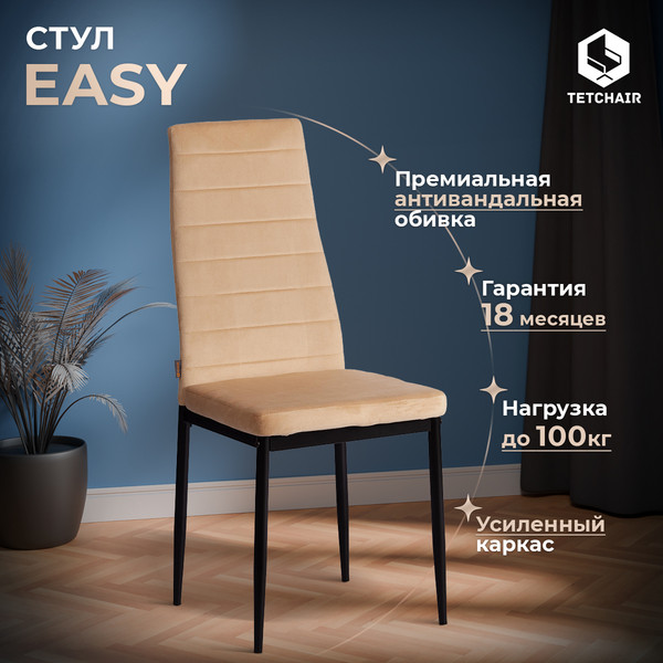 Стул Tetchair Easy Chair металл/флок 41x52x96