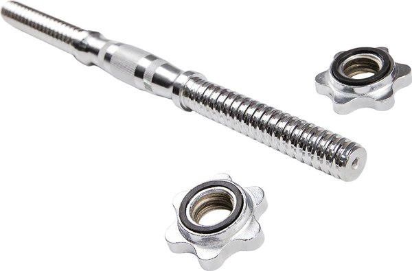 Гриф для гантели Ametist С железной ручкой бочонком 25x400мм - фото