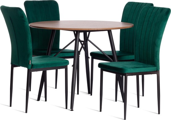 Стул Tetchair Verter 41x52x95 металл/флок