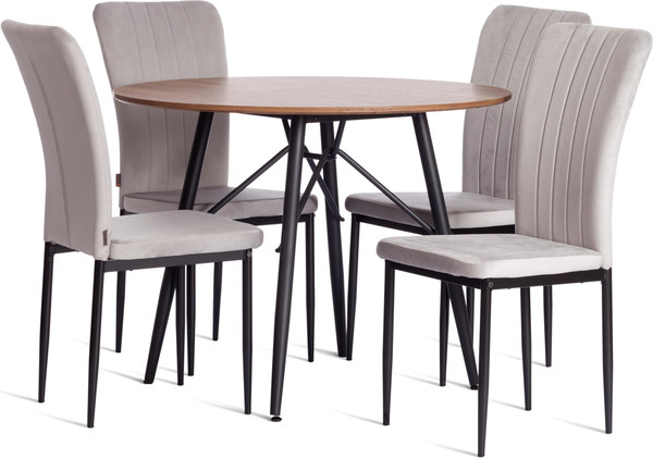 Стул Tetchair Verter металл/флок 41x52x95