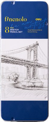 Набор простых карандашей Deli Finenolo Sketch / C26 - фото