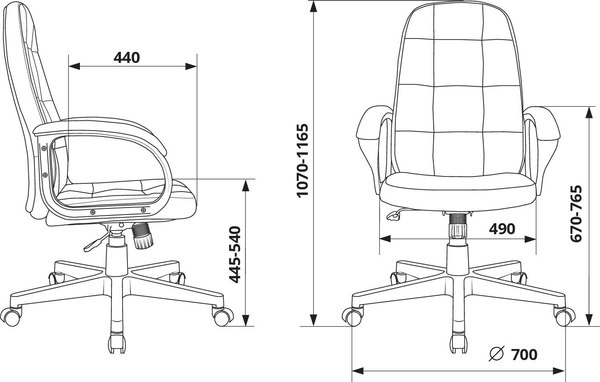 Кресло офисное Бюрократ CH 002
