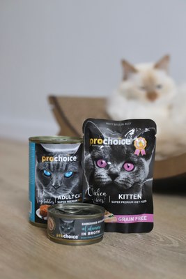 Влажный корм для кошек Prochoice Рыба и овощи паштет для взрослых кошек