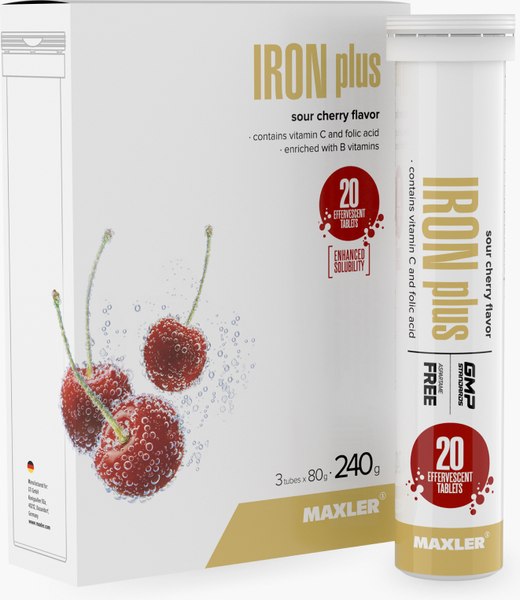 Витаминно-минеральный комплекс Maxler Айрон Плюс Вишня