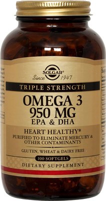 Жирные кислоты Solgar Тройная Омега-3 - фото