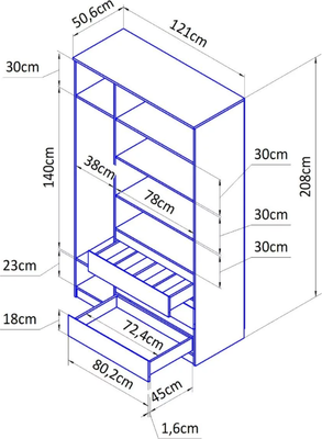 Шкаф Dipriz Марм Д.70040.1