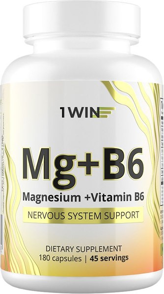 Витаминно-минеральный комплекс 1WIN Магний и витамин В6 - фото