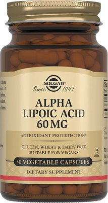 Жирные кислоты Solgar Альфа-липоевая кислота - фото