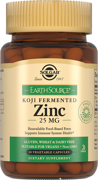 Минерал Solgar Цинк 25мг в ферментированной культуре Коджи - фото