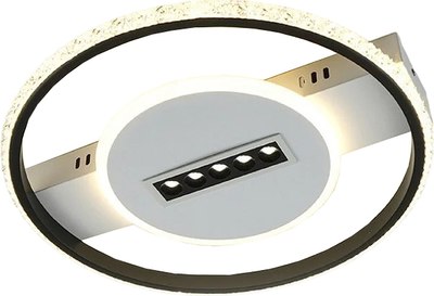 Потолочный светильник Estares Mond 60W 5DL 2RL-APP-410x60-BLACK/WHITE/CRYSTAL-220-IP20 - фото