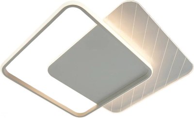 Потолочный светильник Estares Amato 60W 2S-APP-505x505x52-WHITE/WHITE/CLEAR-220-IP20 - фото