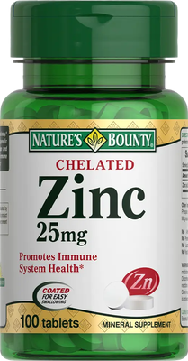 Минерал Nature's Bounty Хелат цинка 25мг - фото