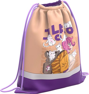 Мешок для обуви Erich Krause Cats-Pop / 62848 - фото