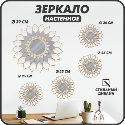 Комплект зеркал декоративных Solmax&Home HD56930