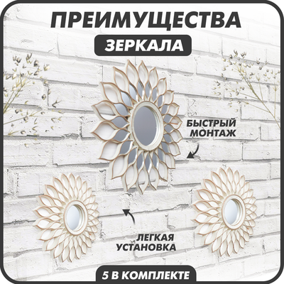 Комплект зеркал декоративных Solmax&Home HD56930