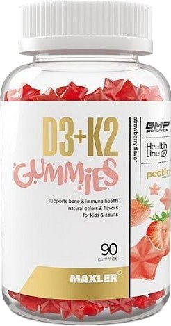Пищевая добавка Maxler D3K2 Гаммиз со вкусом клубники - фото