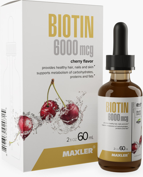 Пищевая добавка Maxler Биотин 6000мкг со вкусом вишни