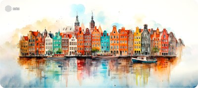 Коврик для мыши Cactus Amsterdam / CS-MP-PRO12XXL - фото